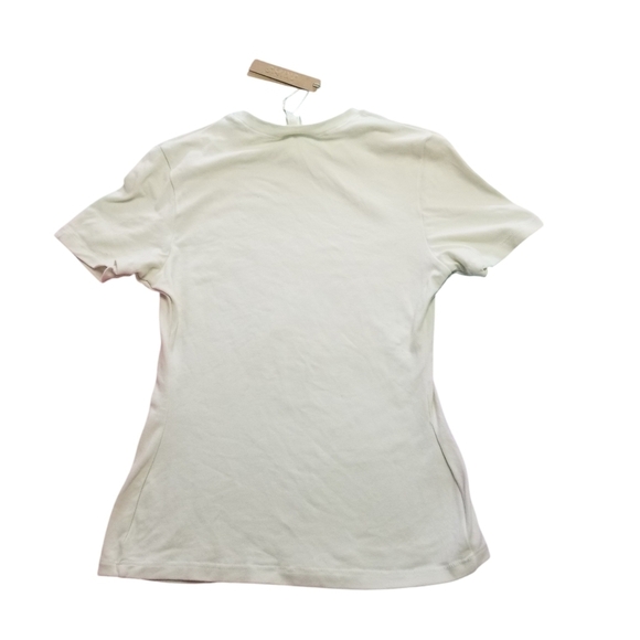 SKIMS COTTON JERSEY T SHIRT TOP Bone Small Short Sleeves SHIRT NWT - Picture 4 of 6